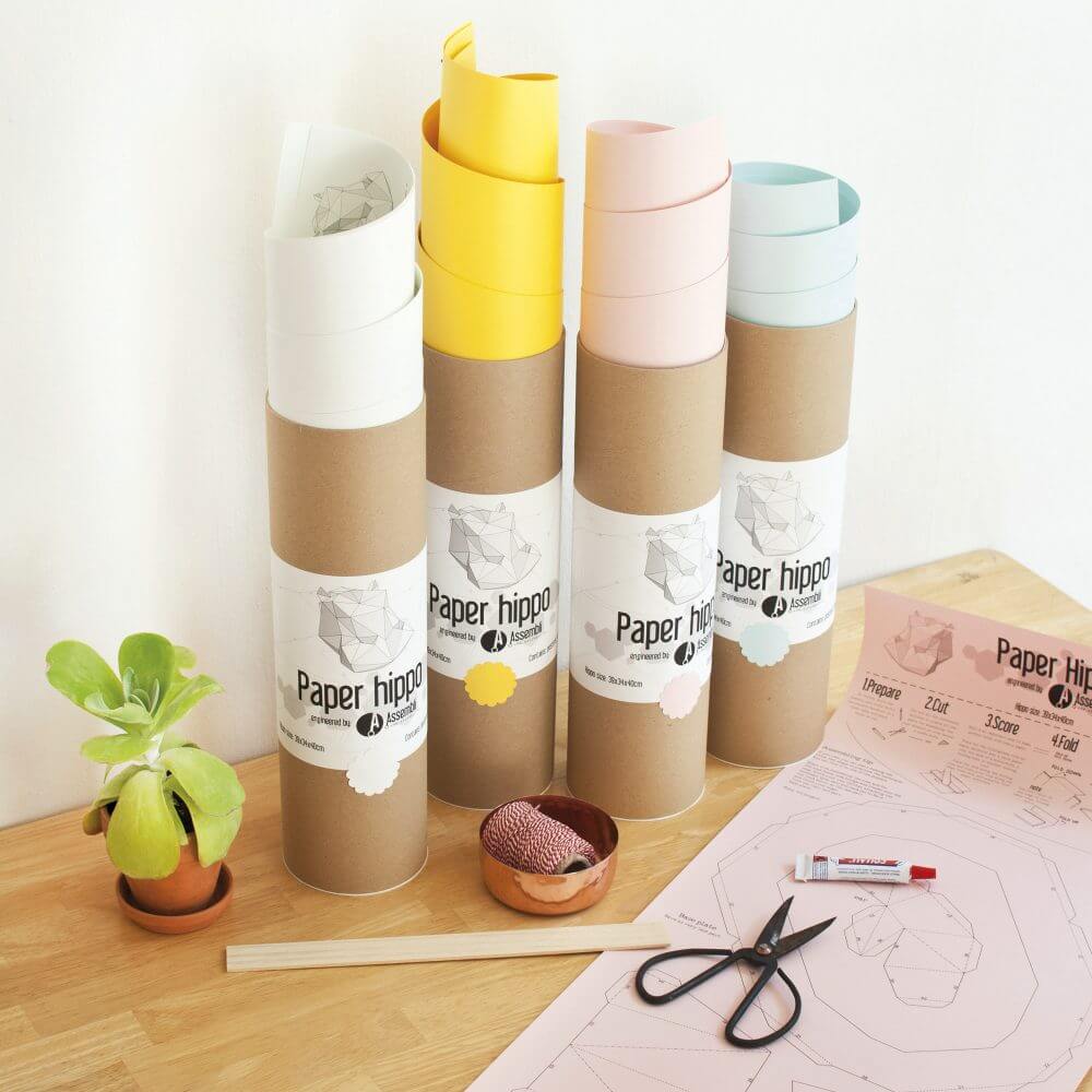 Paper Hippo - Trophée en papier Assembli